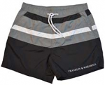 Franklin Marshall ανδρικό μαγιό JM7002.000 098 μαύρο γκρι