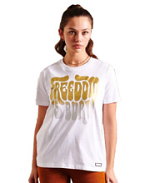 Superdry Γυναικεία Μπλούζα W6010969A-T7X Brilliant White