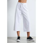 Body Talk Γυναικεία φαρδιά ψηλόμεση φόρμα 1221-900300 White