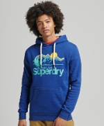 Superdry Ανδρικό Φούτερ M2012129A-5ED Bright Blue Grit