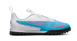 Nike JR Phantom GX Academy TF DD9557-446 λευκό γαλάζιο σχάρα Nike JR Phantom GX Academy TF DD9557-446 λευκό γαλάζιο σχάρα