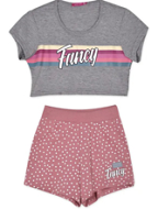 Body Talk παιδικό σετ σορτς μπλούζα 1221-701299 grey mel