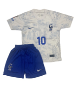 Ποδοσφαιρικό Σετ Mbappe / Εθνική Γαλλίας Λευκό-Μπλε