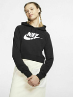 Nike Γυναικείο Φούτερ Crop CJ6327-010 Μαύρο