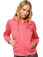Superdry Γυναικεία Ζακέτα Φούτερ W2012047A-9VN Ροζ 