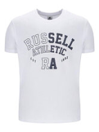 Russell Athletic Ανδρικό Αθλητικό T-shirt Κοντομάνικο Α4-007-1-001 WHITE