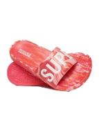 Superdry D2 SDRY MARBLE VEGAN POOL SLIDE WF310218A-2JP Hyper Fire Pink