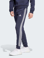 Adidas Essentials Ανδρικό Παντελόνι Φόρμας Fleece 3-Stripes Tapered Cuff IJ6493 Navy