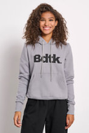 BodyTalk Γυναικείο Φούτερ με Κουκούλα 1242-900225-00509 STEEL