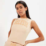 Ellesse Αμάνικο Γυναικείο Top SGR17857-209 LIGHT BROWN