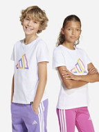 Adidas Παιδικό T-shirt Λευκό Tech Logo Graphic JD4638 