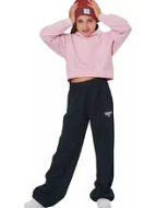 Body Action Girl's Oversized Hoodie 062503-01 LIGHT PINK