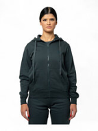 Benation Woman's Essentials Zipper Hoodie 07102501-4F PETROL