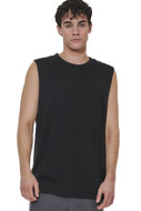 Body Action Men's Modal Sleeveless Tee 043608-01 BLACK
