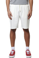 Body Action Men's Essentials French Terry Shorts 033616-02 STAR WHITE