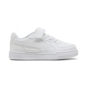 Puma Caven III AC+ PS Παιδικά Sneakers με Σκρατς 406239-01 WHITE/SILVER