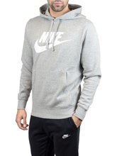 Nike Sportswear Club Ανδρικό Φούτερ με Κουκούλα BV2973-063 γκρι