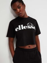Ellesse Silo Γυναικείο Crop T-shirt SGP16452-011 ΜΑΥΡΟ