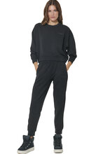 BODY ACTION WOMEN'S MODAL JOGGERS 021632-01 BLACK