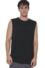 Body Action Men's Modal Sleeveless Tee 043608-01 BLACK