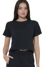 Body Action Women's Modal Straight-Cut T-Shirt 051626-01 BLACK