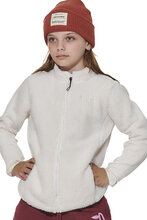 BODY ACTION GIRL'S FLUFFY FLEECE JACKET 072606-01 ARCTIC WOLF ECRU