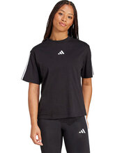 Adidas Essentials 3-Stripes Boyfriend Γυναικείο T-shirt JC5960 BLACK/WHITE Adidas Essentials 3-Stripes Boyfriend Γυναικείο T-shirt JC5960 BLACK/WHITE