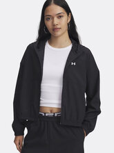 UNDER ARMOUR RIVAL WOVEN JKT HD Γυναικείο Αθλητικό Μπουφάν Αντιανεμικό 6004849-005 BLACK