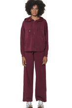 BODY ACTION WOMEN'S WIDE-LEG TROUSERS 021633-08D MARRON BANNER