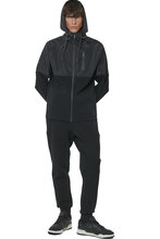 BODY ACTION MEN'S TWO-TONE SCUBA TRACK JACKET 073627-01 BLACK 