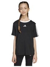 Adidas Essentials 3-Stripes Παιδικό T-shirt JW8627 BLACK/WHITE Adidas Essentials 3-Stripes Παιδικό T-shirt JW8627 BLACK/WHITE