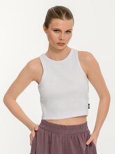 Body Talk Γυναικείο Αμάνικο Crop Top 1261-903220-00200 WHITE