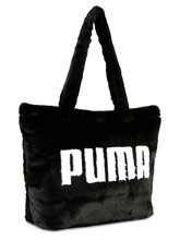 Puma Up Faux Fur Shopper Τσάντα 091712-01 BLACK 