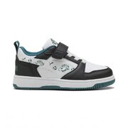 Puma Rebound V6 Παιδικά Sneakers με Σκρατς 406120-01 BLACK/WHITE/EMERALD ICE/GREEN