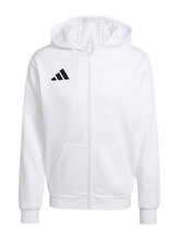 ADIDAS ENT26 FZ HOOD Y Παιδική Φούτερ Ζακέτα με Κουκούλα και Τσέπες KH1783 WHITE/BLACK