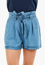 Superdry Vintage Paper Bag Shorts W71100297A-BG5 Mid Indigo Wash