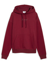 PUMA ESS SCRIPT COMFORT HOODIE FL 694136-23 GAMET GLOW